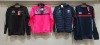 15 X PIECE MIXED KIDS CLOTHING LOT CONTAINING ONEILLS MIXED HOODYS / JACKETS IN MULTI-PINK IN MIXED SIZES