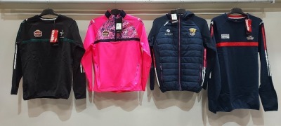 15 X PIECE MIXED KIDS CLOTHING LOT CONTAINING ONEILLS MIXED HOODYS / JACKETS IN MULTI-PINK IN MIXED SIZES