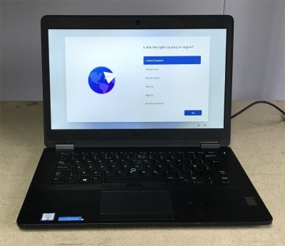 DELL LATITUDE E7470 LAPTOP, INTEL I7-6600U CPU, 8GB RAM, 256GB SSD, DATA WIPED WITH WINDOWS 11 INSTALLED - NO CHARGER