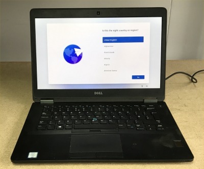 DELL LATITUDE E7470 LAPTOP, INTEL I7-6600U CPU, 8GB RAM, 256GB SSD, DATA WIPED WITH WINDOWS 11 INSTALLED - NO CHARGER