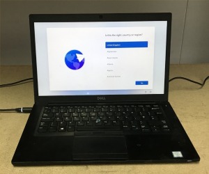 DELL LATITUDE 7450 LAPTOP, INTEL I7-8650U CPU, 8GB RAM, 256GB SSD, DATA WIPED WITH WINDOWS 11 INSTALLED - NO CHARGER