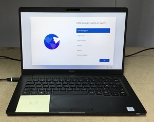 DELL LATITUDE 7400 LAPTOP, INTEL I5-8265U CPU, 8GB RAM, 256GB SSD, DATA WIPED WITH WINDOWS 11 INSTALLED - NO CHARGER