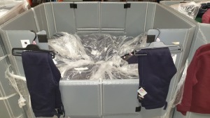 FULL PALLET OF 239 X 2 PACKS OF BRAND NEW NAVY BLUE TESCO F & F SCHOOL UNISEX JOGGER (TOTAL RRP £2390) SIZE 8-9 YEARS (NOTE PALLET JACKET NOT INCLUDED)