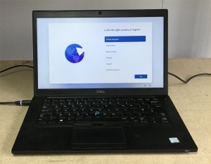 DELL LATITUDE 7490 LAPTOP, INTEL i7-8650 CPU, 8GB RAM, 256GB SSD (DATA WIPED WITH WINDOWS 11 INSTALLED) - FAIR BATTERY, LOOSE KEYS WITH CHARGER