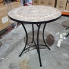 5 X BRAND NEW PREMIER VALENCE BISTRO TABLES ( NO CHAIRS ) - 60 CM DIAMETER - 71 CM HEIGHT