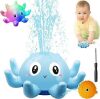 48 X BRAND NEW SEAWORLD OCTOPUS BATH / PADDLING POOL WATER FLOATING SPRAY TOYS - 3D SOFT FLASHING LEDS - IN 2 COLOURS TO INCLUDE BLUE AND PINK - PICK LOOSE - 2