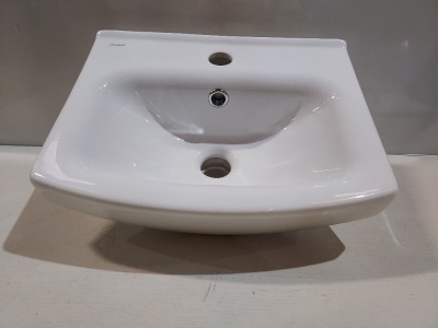 56 X BRAND NEW CAVALIER CERSANIT SINGLE TAP BASINS - ON 1 PLT ( CODE : 817 B )