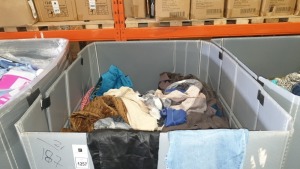 FULL PALLET OF MAINLY WOMENS CLOTHING IN ASSORTED STYLES AND SIZES IE. CARDIGANS, BLOUSES, JEANS, COATS, SLIPS, TOPS, SKIRTS ETC (NOTE PALLET JACKET NOT INCLUDED)