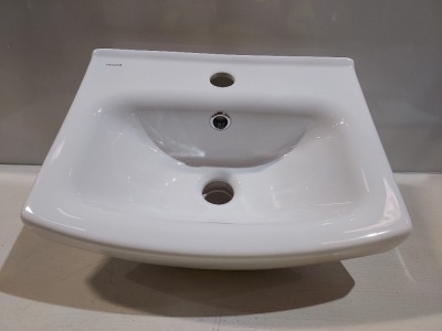 56 X BRAND NEW CAVALIER CERSANIT SINGLE TAP BASINS - ON 1 PLT ( CODE : 817 B )