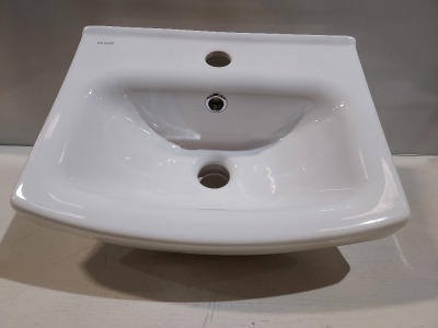 50 X BRAND NEW CAVALIER CERSANIT SINGLE TAP BASINS - ON 1 PLT ( CODE : 817 B )