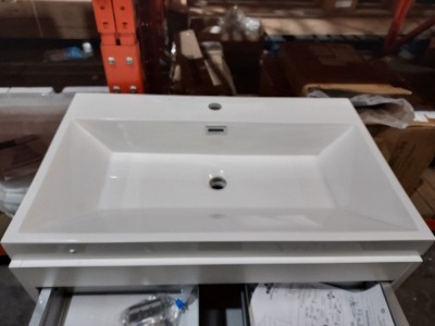 10 X BRAND NEW MIXED ELATION BASINS LOT CONTAINING 7 X 750 GELSTONE BASINS ( 847 ) 3 X 450 GELSTONE BASINS ( 845) - ON 1 PLT