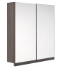 30 X BRAND NEW COOKE & LEWIS ARDESIO DOUBLE DOOR MIRROR CABINET - ALL IN BODEGA GREY - ON 1 PLT (WIDTH - 56 CM / HEIGHT 63 CM - DEPTH 13 CM ) ( 29083B-402)