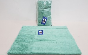 36 X BRAND NEW MUSBURY SUPERSOFT N DRY BATH TOWELS - ALL IN SAGE GREEN COLOUR ( SIZE : 70 X 127 CM ) - IN 2 BOXES