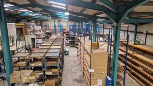 36 BAYS OF PALLET RACKING COMPRISING APPROX 306 BEAMS AND 60 UPRIGHTS. (BEAMS ARE APPROX AND UPRIGHTS APPROX 15') *** PLEASE NOTE: ASSETS ARE LOCATED HASLINGDEN, ROSSENDALE & WILL REQUIRE COLLECTION BY FRIDAY 11TH MAY - WINNING BIDDER WILL BE PROVIDED WI