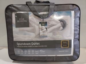 4 X BRAND NEW THE FINE BEDDING COMPANY SPUNDOWN DUVETS - WASHABLE - QUICK DRYING - SMARTFIL FIBRE - ALL IN SIZE DOUBLE - 7.0 TOG