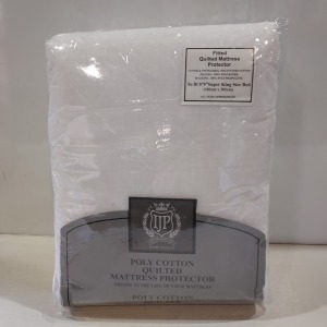 16 X BRAND NEW FULLY FITTED QUILTED MATTRESS PROTECTORS - SUPER KING SIZE - IN 2 BOXES