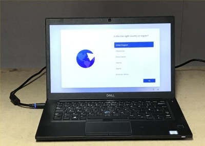 DELL LATITUDE 7490 LAPTOP, INTEL I7-8650U CPU, 8GB RAM, 256GB SSD, DATA WIPED & WIN 11 INSTALLED, GOOD BATTERY - NO CHARGER