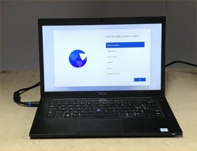 DELL LATITUDE 7480 LAPTOP, INTEL I7-7600U CPU, 8GB RAM, 256GB SSD, DATA WIPED & WIN 11 INSTALLED, FAIR BATTERY - NO CHARGER