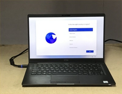 DELL LATITUDE 7400 LAPTOP, INTEL I7-8665U CPU, 16GB RAM, 512GB SSD, DATA WIPED & WIN 11 INSTALLED, GOOD BATTERY - NO CHARGER