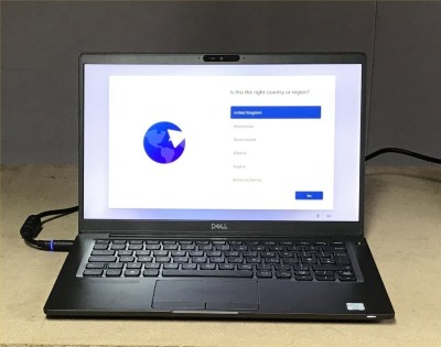 DELL LATITUDE 7400 LAPTOP, INTEL I5-8265U CPU, 8GB RAM, 256GB SSD, DATA WIPED & WIN 11 INSTALLED, GOOD BATTERY - NO CHARGER