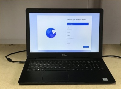 DELL VOSTRO 3590 LAPTOP, INTEL I3-10110U CPU, 8GB RAM, 256GB SSD, DATA WIPED & WIN 11 INSTALLED, NO BATTERY - NO CHARGER