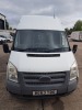 WHITE FORD TRANSIT 125 T350 RWD DIESEL PANEL VAN 2198CC FIRST REGISTERED 13/12/2013 REG:BG63TDO MILEAGE: 335371 NO V5 1 KEY MOT UNTIL 26/9/2024 - 5