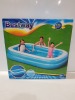 3 X BRAND NEW BESTWAY SPLASH AND PLAY LARGE FAMILY SWIMMING POOL ( L- 2.62M / W - 1.75M / H - 51 CM ) - 778 LITRE RRP £ 39.99 - TOTAL RRP £ 119.97
