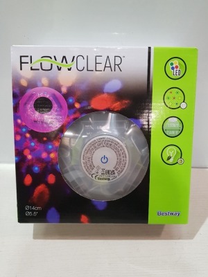 24 X BRAND NEW BESTWAY FLOATING LED SPA AND HOT TUB LIGHTS - 4 SUPER BRIGHT COLOURS - 7 DIFFERENT FLASH MODES - LIGHT SPREAD 8 FEET WIDE AND 5 FEET DEEP RRP £22.99 TOTAL RRP £ 551.76 - IN 2 BOX