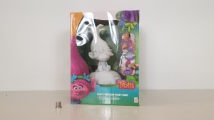 42 X BRAND NEW TROLLS PAINT YOUR OWN MONEY BANK - INCLUDES BRUSH AND PAINT