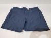 7 X BRAND NEW MENS HIGHTON REGATTA MID-LENGTH WALKING SHORTS IN NAVY BLUE, SIZES INCLUDE 3 IN 40 WAIST, 2 IN 42 WAIST, 2 IN 44 WAIST (RRP £55 EACH - TOTAL £385) IN ONE TRAY- TRAY NOT INCLUDED