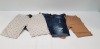 10 X MIXED THREADBARE DENIM SHORTS IN MIXED SIZES AND STYLES (RRP £34.99 EACH TOTAL £350) IN ONE TRAY- TRAY NOT INCLUDED