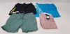 20 X BRAND NEW MIXED LOT CONTAINING 10 MIXED MENS CROSSHATCH AND HENLEYS SWIMMING SHORTS IN MIXED SIZES AND STYLES, 10 THREADBARE SHORT SLEEVED SHIRTS IN MIXED SIZES AND DESIGNS(TOTAL RRP £479) IN ONE TRAY- TRAY NOT INCLUDED