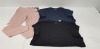 13 X BRAND NEW MIXED LOT CONTAINING 8 JACK AND JONES MIXED SIZE T-SHIRTS IN BLACK AND NAVY- 5 LADIES DESIGNER HUMMEL HIGH WAISTED JOGGING BOTTOMS IN PINK SIZES INCLUDE 4 SIZE SMALL AND ONE SIZE LARGE (TOTAL RRP £270) IN ONE TRA- TRAY NOT INCLUDED