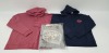 11 X BRAND NEW MIXED LOT CONTAINING 7 JACK AND JONES HOODIES IN GREY, NAVY AND ROSE RED IN MIXED SIZES- 4 JACK AND JONES JUMPERS IN GREY SIZES INCLUDE 2 LARGE 1 XL AND 1 SMALL.( RRP £30 EACH- £330 TOTAL) IN ONE TRAY- TRAY NOT INCLUDED