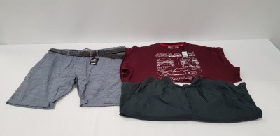 8 X BRAND NEW MIXED DUKE TEES CLOTHING THIS INCLUDES SHORTS, PK POLOS T-SHIRTS AND TROUSERS ALL IN MIXED STYLES AND SIZES ( TOTAL RRP £319.92) IN ONE TRAY- TRAY NOT INCLUDED