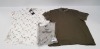 20 X BRAND NEW MIXED THREADBARE T-SHIRTS POLO TOP AND SHIRTS ALL IN MIXED STYLES AND SIZES (RRP £18.99 EACH- TOTAL £378) IN ONE TRAY- TRAY NOT INCLUDED