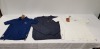 19 X BRAND NEW MIXED LOT CONTAINING 10 MIXED STYLE AND SIZES TOKYO LAUNDRY PK T-SHIRTS, 9 MENS DESIGNER KENSINGTON JUMPERS SIZES INCLUDE IN OAT GREY MARL 2 LARGE 3 XXLIN NAVY 1 LARGE 2 XL AND 1 XXL (TOTAL RRP £458) IN TWO TRAYS- TRAYS NOT INCLUDED