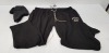 15 X BRAND NEW MIXED LOT CONTAINING 9 BRAVE SOUL MENS LUXURY HATS IN BLACK, 6 DUKE MENS BLACK KING SIZED JOGGERS (TOTAL RRP £379) IN ONE TRAY- TRAY NOT INCLUDED