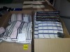 150 X DEYONGE LARGE SUPER ABSORBENT TEA TOWELS 50CM X 70CM IN VARIOUS COLOURS AND STYLES- IN TWO LARGE BOXES