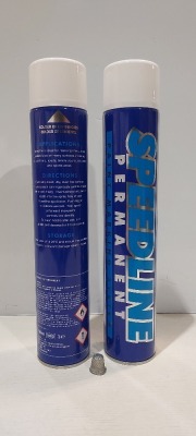 66 X BRAND NEW SPEEDLINE PERMANENT PAINT MARKING SPRAY CANS -IN WHITE 750ML - IN 11 BOXES