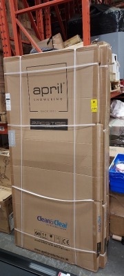 6 X BRAND NEW APRIL PRESIGE SIDE PANEL SMOKED GLASS ( 900 X 1950 ) ( AP8843 )