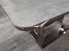 1 X EXTENDABLE STONE EFFECT DINING TABLE - PLEASE NOTE CUSTOMER RETURNS -VENEER IS LIFTING ON EDGES - 2