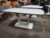 1 X EXTENDABLE LAZZARO DINING TABLE 160/200CM IN LIGHT GREY - NOTE CUSTOMER RETURNS