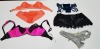 50 X BRAND NEW WOMENS NIGHTWEAR/UNDERWEAR- CONTAINS NOBLESSE OBLIGE WOMENS BRAS IN BLUE SIZE MEDIUM- BLACK WOMENS NOBLESSE OBLIGE NIGHT DRESS SIZE XL- NOBLESSE OBLIGE WOMENS UNDERWEAR SIZE SMALL COLOUR ORANGE- YESMASTER BRA IN PINK AND BLACK SIZE 30F ETC