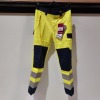 72 X PIECE BRAND NEW ANTI - STATIC MODA FLAME RESISTANT HI-VIS TROUSERS IN YELLOW/NAVY ALL IN SIZE MEDIUM IN 3 BOXES