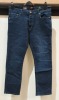 5 X BRAND NEW LOT CONTAINING ENZO 989 JEANS IN SIZE 2 34R 1IN 34L - 2 IN 34S - ALL IN NAVY BLUE