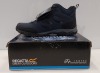 4 X BRAND NEW MENS REGATTA HOLCOMBE IEP MID HIKING BOOTS IN NAVY GRANITE ALL IN UK SIZE 12 - RRP £100 EACH