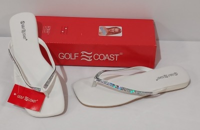 144 X BRAND NEW WHITE WOMENS GOLF TOE POST SANDALS - 36 IN EU 39 - 36 IN EU 38 - 24 IN EU 40 - 24 IN EURO 37 - 12 IN EU 41 - 12 IN EU 36 IN SIX BOXES