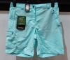 11 X BRAND NEW LADIES REGATTA SHORTS ALL IN COOL AQUA IN MIXED SIZES - RRP £44.99 EACH - IN ONE TRAY - TRAY NOT INCLUDED