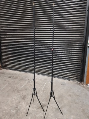 2 X SMALL LIGHT STANDS